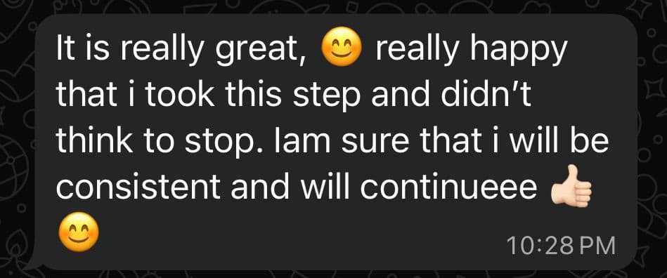 Neha — client story